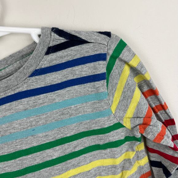 Primary Rainbow Stripe Long Sleeve T-Shirt 6-7 - Picture 2 of 5